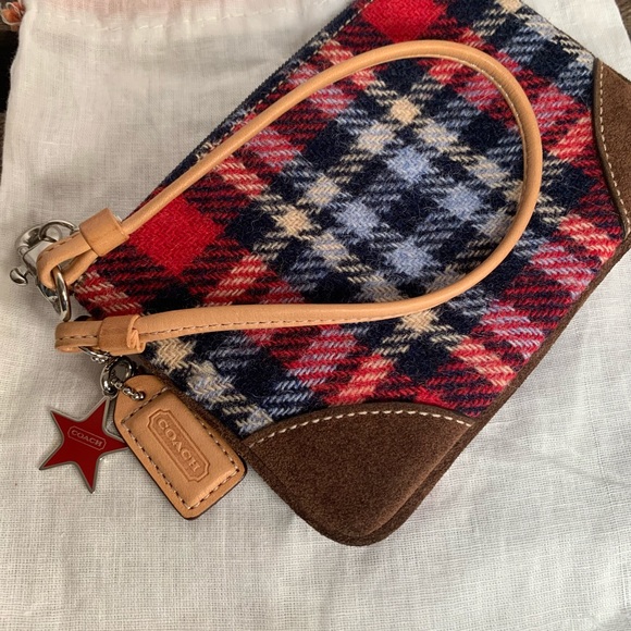 Coach Plaid Wool Wristlet Coin Change Purse(EUC) - Picture 13 of 16